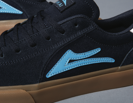 Lakai Flaco 2 Navy Gum Suede Skate Shoes DETAIL 3.png