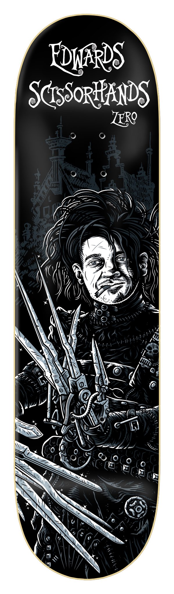 Zero Skateboard Deck Edwards Scissorhands Forest Edwards.png