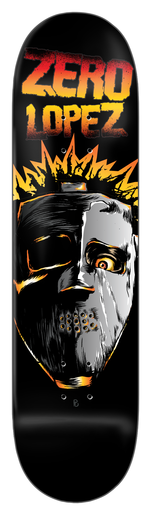Zero Skateboard Deck Metal Health Adrian Lopez.png