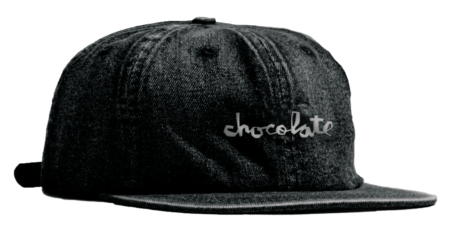 Chocolate 6-Panel Denim Hat Black.jpg