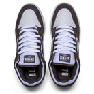 Lakai Telford Low Skate Shoes - Chocolate/White Suede_TOP.jpg