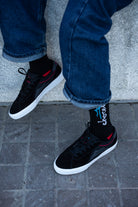 Lakai x Chocolate Flaco 2 Skate Shoes - Black-Red Suede-2.jpg