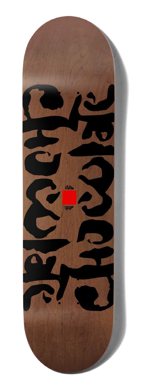 Chocolate Skateboard Deck Ink Blot Brown Chris Roberts Twin Tip 8".png