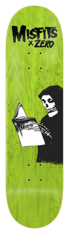 Zero Skateboard Deck Misfits Ghost Stories 8.25 green.png